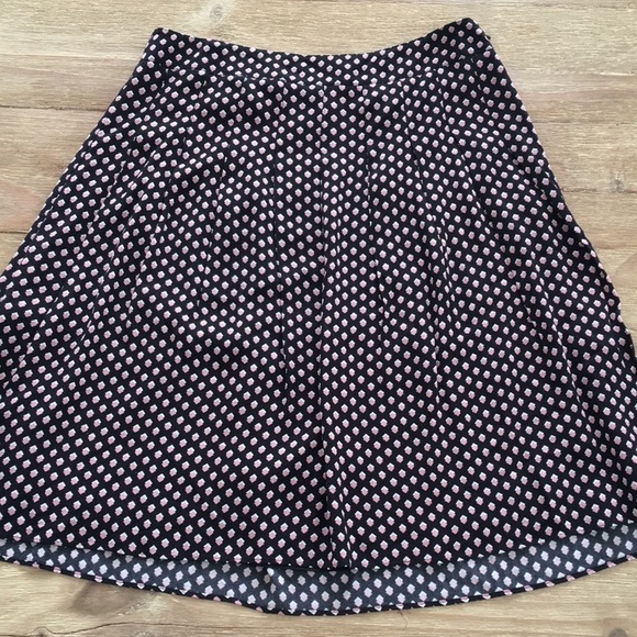 TALBOTS Pleated Midi Skirt Geometric Squares NEW - Picture 1 of 3